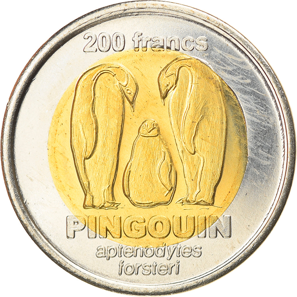 Coin, France, 200 Francs, 2011, Adelie, MS(63), Bi-Metallic