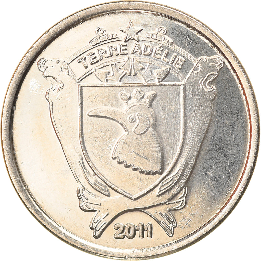 Coin, France, 10 Francs, 2011, Adelie, MS(63), Cupro-nickel Aluminium