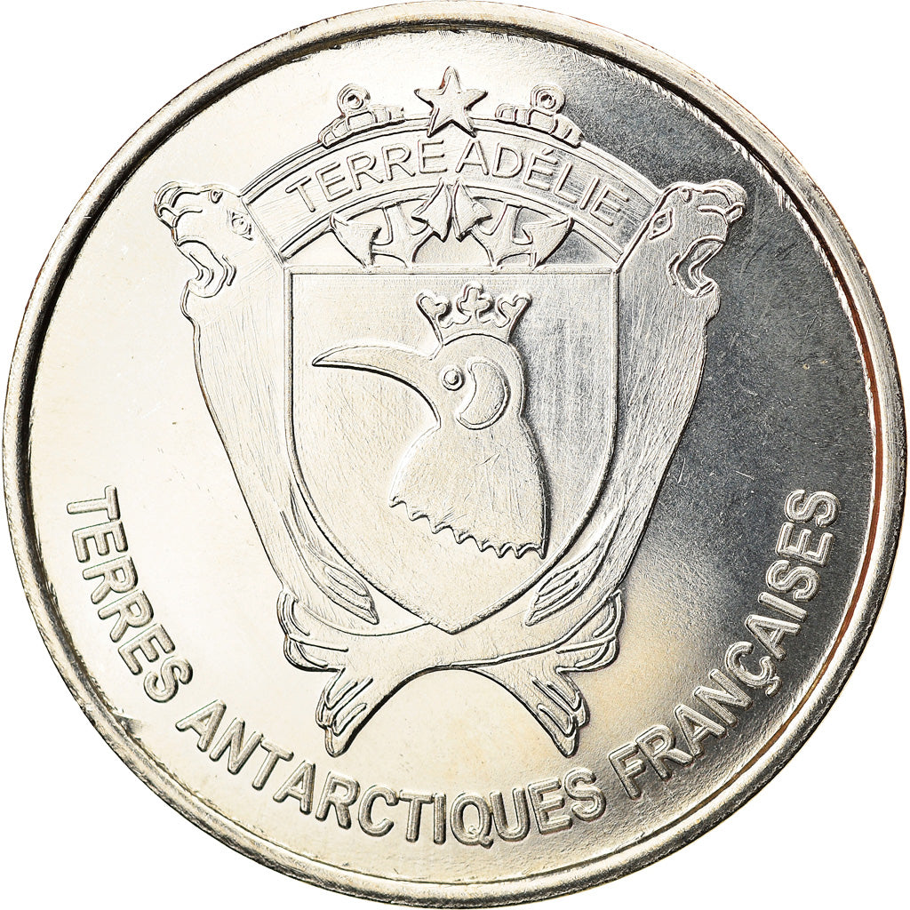 Moneta, Francja, 50 Francs, 2014, Adelie, MS(63), Miedzionikiel Aluminium