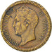 MONACO, Decime, 1838, Monaco, KM #97.1, VF(30-35), Copper, Gadoury #105, 18.73