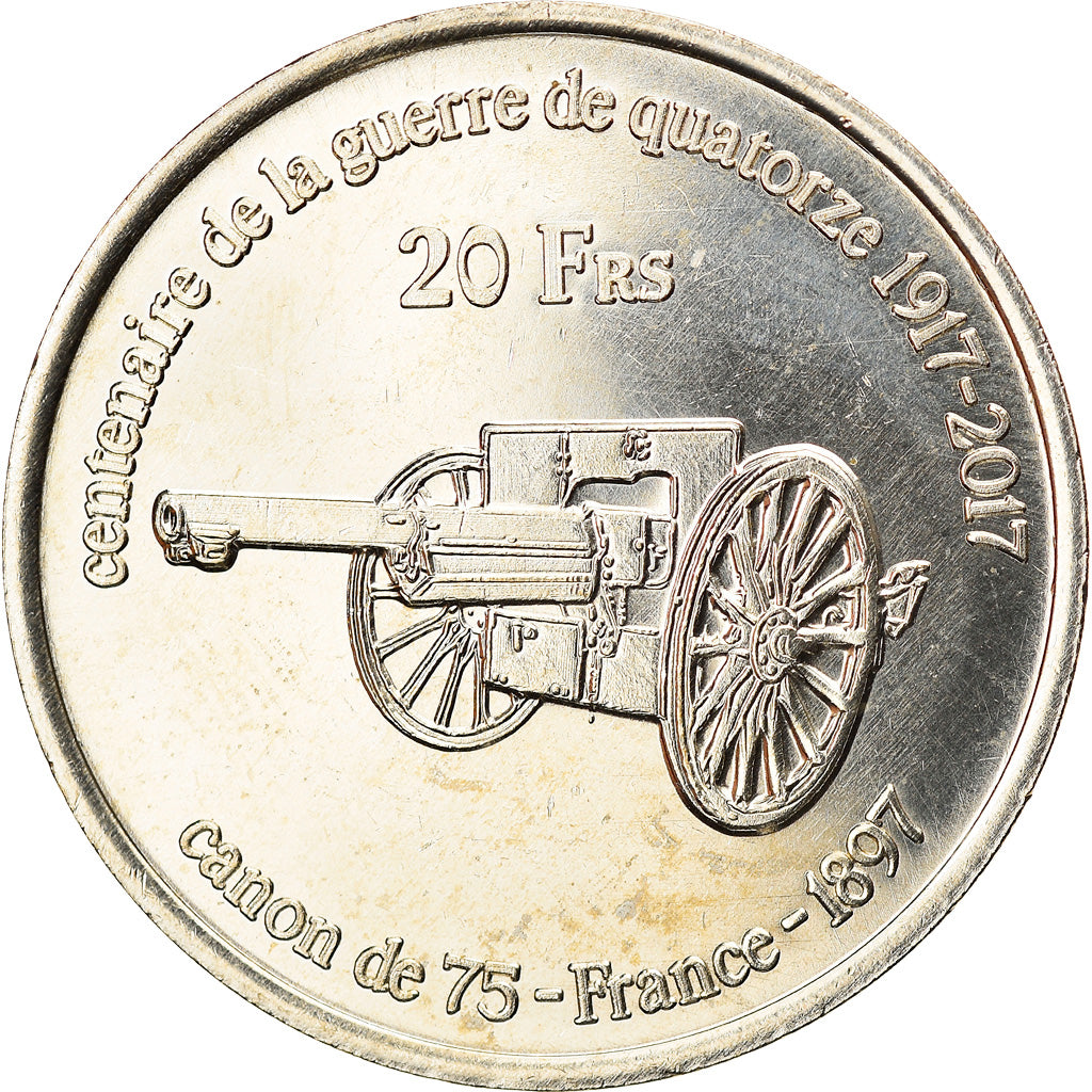 Moneta, Francja, 20 Francs, 2017, Europa, MS(63), Miedzionikiel Aluminium