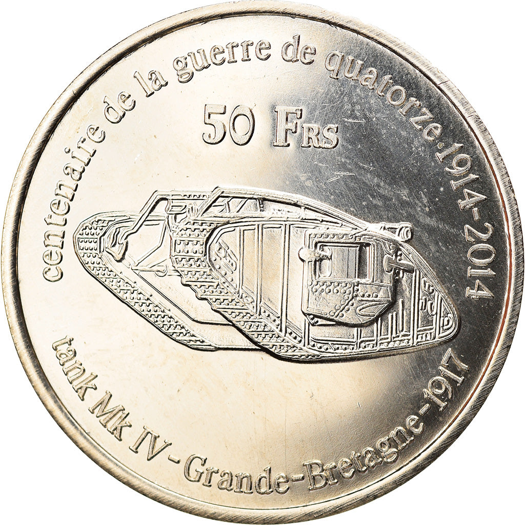 Munten, Frankrijk, 50 Francs, 2014, Europa, UNC-, Cupro-nickel Aluminium