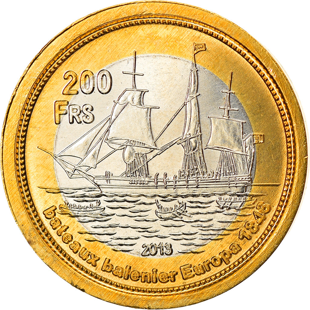 Coin, France, 200 Francs, 2013, Tromelin, MS(63), Bi-Metallic