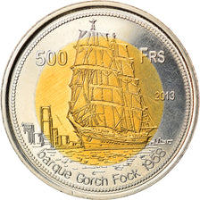 Coin, France, 500 Francs, 2013, Tromelin, MS(63), Bi-Metallic