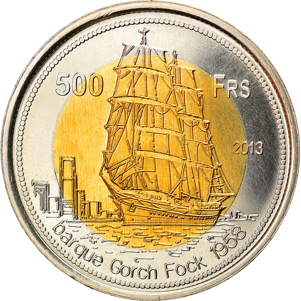 Moneta, Francia, 500 Francs, 2013, Tromelin, SPL, Bi-metallico