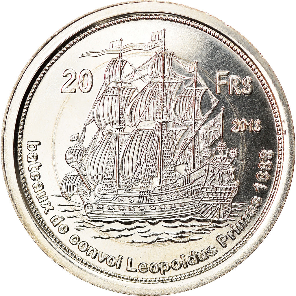 Coin, France, 20 Francs, 2013, Tromelin, MS(63), Cupro-nickel Aluminium