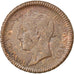 MONACO, Decime, 1838, Monaco, KM #97.1, VF(20-25), Copper, Gadoury #105, 18.65