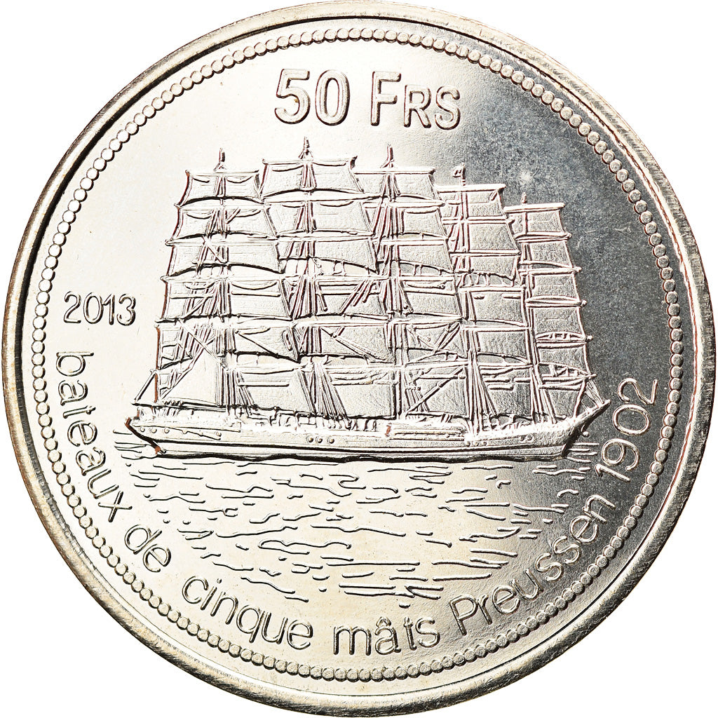 Münze, Frankreich, 50 Francs, 2013, Tromelin, UNZ, Cupro-nickel Aluminium