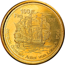 Coin, France, 100 Francs, 2013, Tromelin, MS(63), Bronze-Aluminium