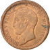 MONACO, Decime, 1838, Monaco, KM #97.1, VF(20-25), Copper, Gadoury #105, 17.63