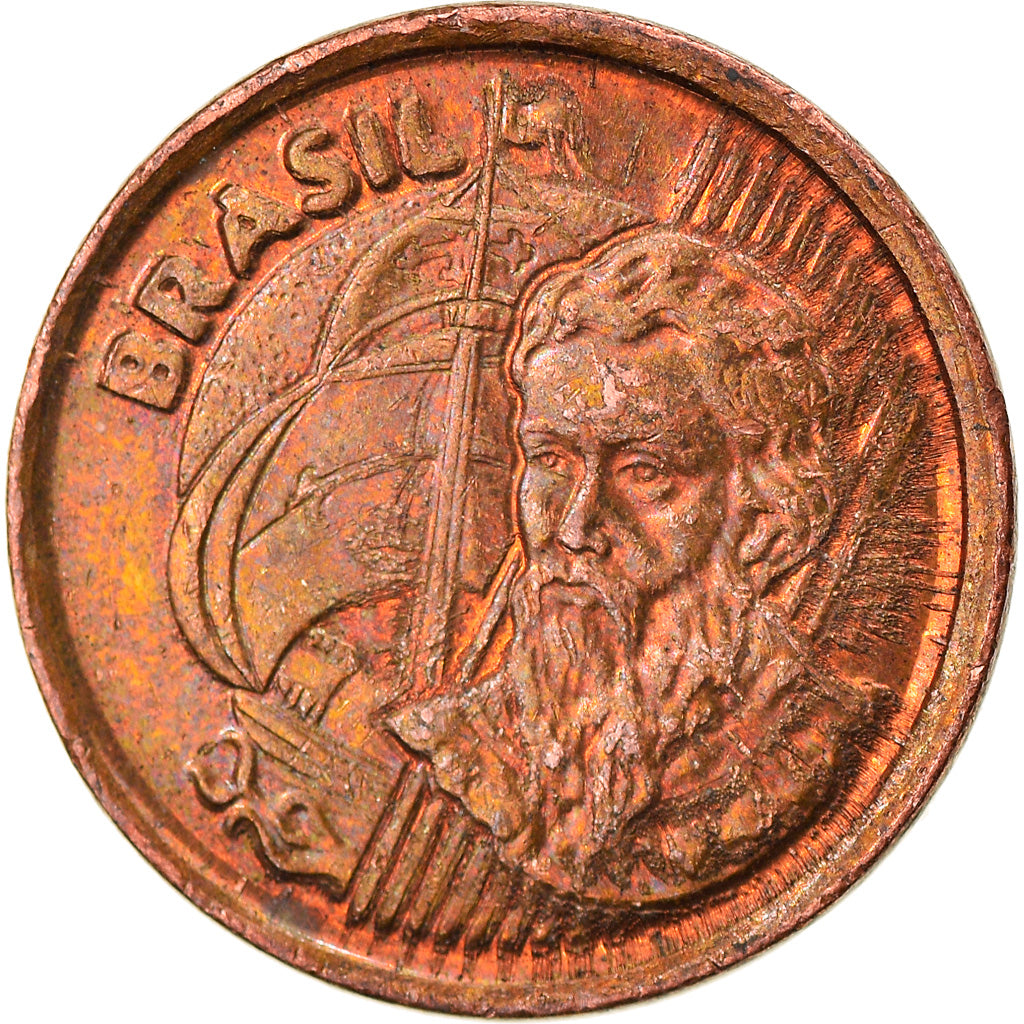 Coin, Brazil, Centavo, 1998, EF(40-45), Copper Plated Steel, KM:647