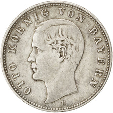 German States, 2 Mark, 1888, Munich, KM #905, VF(30-35), Silver, 10.99