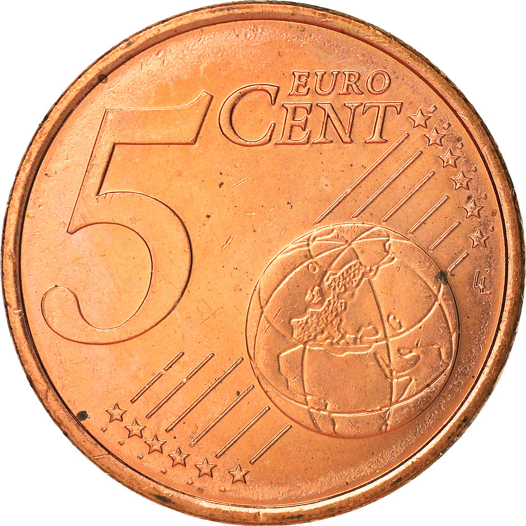Monaco, 5 Euro Cent, 2001, Paris, UNZ, Copper Plated Steel, KM:169