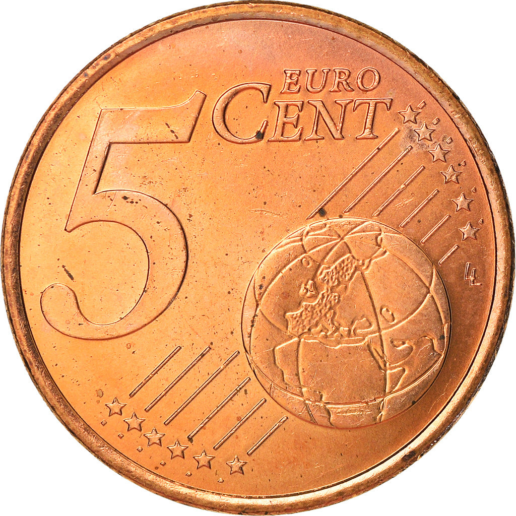 Monaco, 5 Euro Cent, 2001, Paris, MS(63), Copper Plated Steel, KM:169
