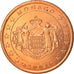 Monaco, 5 Euro Cent, 2001, Paris, MS(63), Copper Plated Steel, KM:169