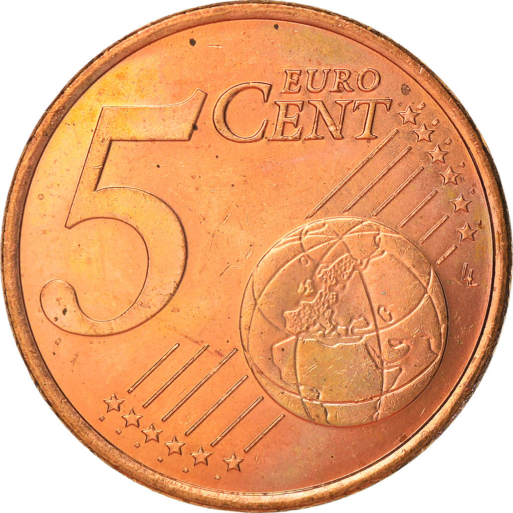 Monaco, 5 Euro Cent, 2001, Paris, MS(63), Copper Plated Steel, KM:169
