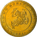 Monaco, 50 Euro Cent, 2001, Paris, MS(63), Brass, KM:172