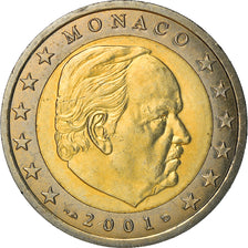 Monaco, 2 Euro, 2001, EF(40-45), Bi-Metallic, KM:174