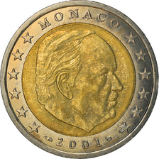 Monaco, 2 Euro, 2001, EF(40-45), Bi-Metallic, KM:174