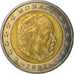Monaco, 2 Euro, 2001, EF(40-45), Bi-Metallic, KM:174