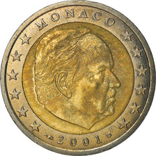 Mónaco, 2 Euro, 2001, EF(40-45), Bimetálico, KM:174
