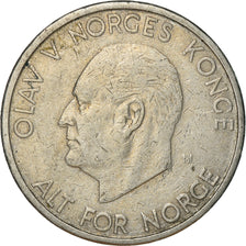 Coin, Norway, Olav V, 5 Kroner, 1969, EF(40-45), Copper-nickel, KM:412