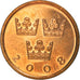 Coin, Sweden, Carl XVI Gustaf, 50 Öre, 2008, EF(40-45), Bronze, KM:878