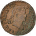 SPAIN, 2 Maravedis, 1824, Segovia, KM #487.1, EF(40-45), Copper, 2.15