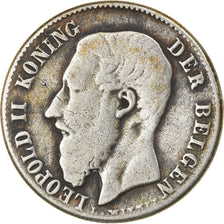 Coin, Belgium, Leopold II, 50 Centimes, 1898, VF(20-25), Silver, KM:27