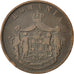ROMANIA, 10 Bani, 1867, Heaton, KM #4.1, VF(30-35), Copper, 30, 9.72