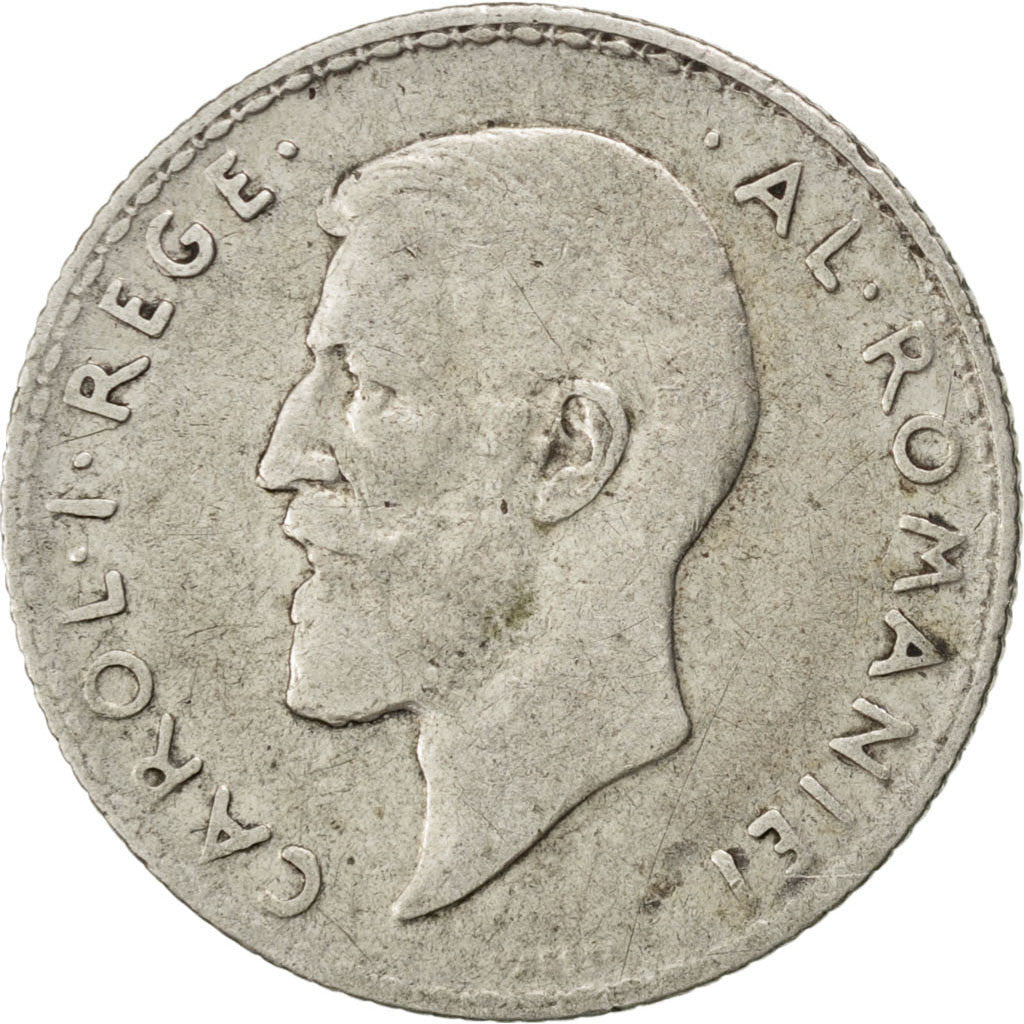 ROMANIA, Leu, 1912, KM #42, EF(40-45), Silver, 23, 4.97