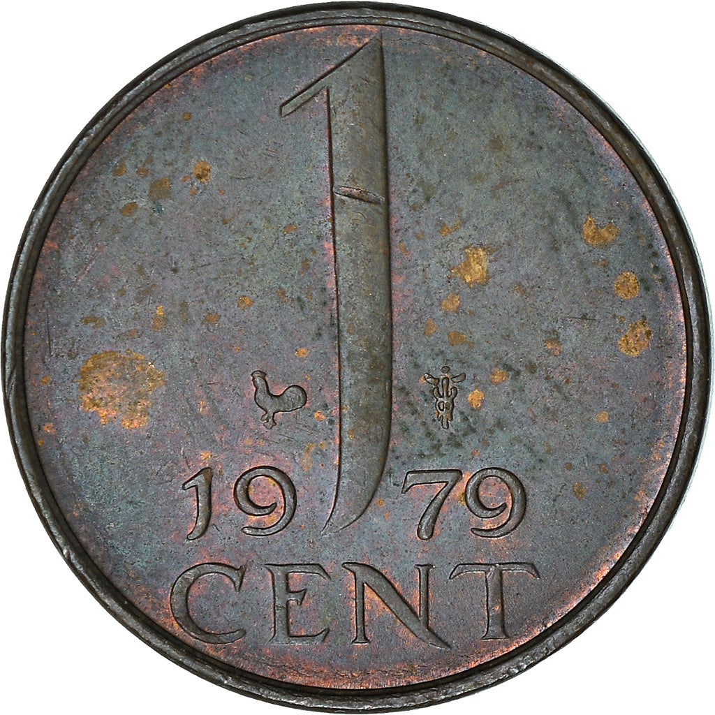 Coin, Netherlands, Juliana, Cent, 1979, EF(40-45), Bronze, KM:180