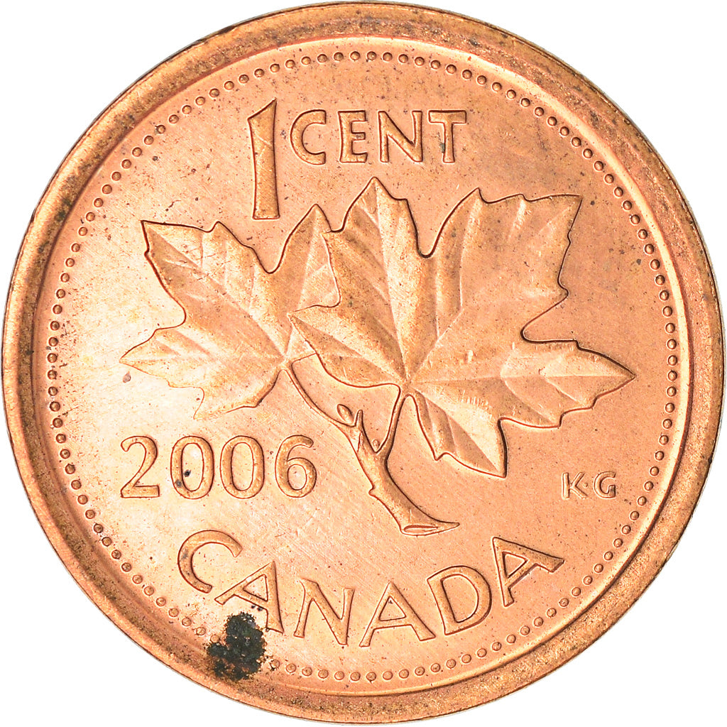 Coin, Canada, Elizabeth II, Cent, 2006, Royal Canadian Mint, AU(50-53), Copper
