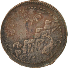 PERU, 1/4 Peso, Quarto De; 2 Reales, 1823, Lima, KM #138, VF(20-25), Copper,...