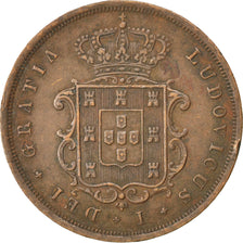 PORTUGAL, 10 Reis, 1867, KM #514, EF(40-45), Copper, 12.56
