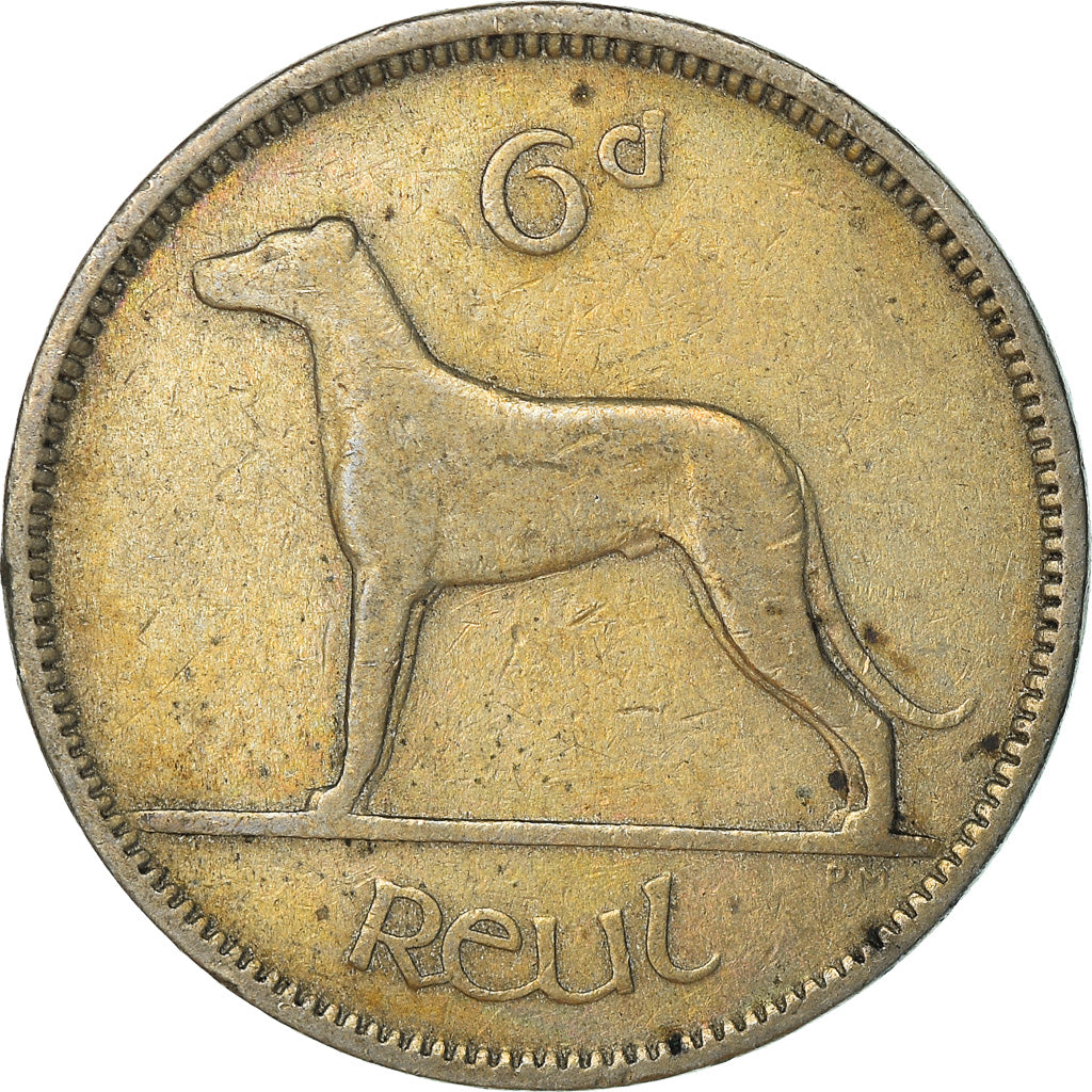 Monnaie, IRELAND REPUBLIC, 6 Pence, 1942, TTB, Copper-nickel, KM:13a
