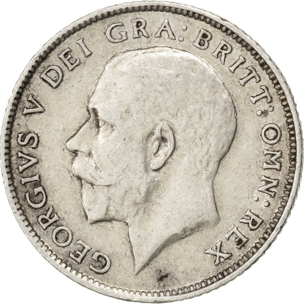Great Britain, 6 Pence, 1915, KM #815, EF(40-45), Silver, 19.5, 2.79
