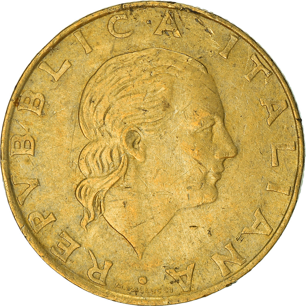 Coin, Italy, 200 Lire, 1994, Rome, EF(40-45), Aluminum-Bronze, KM:164