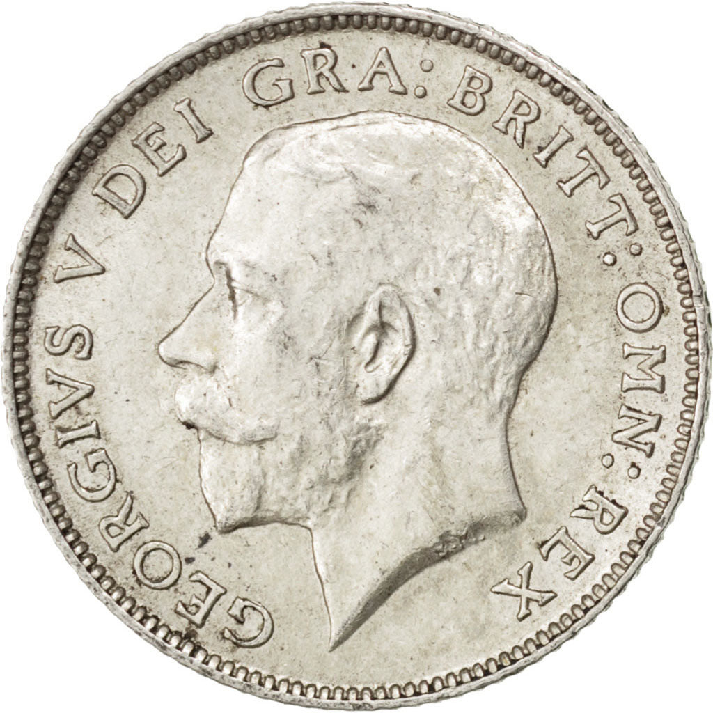 Great Britain, 6 Pence, 1915, KM #815, AU(55-58), Silver, 19.5, 2.84