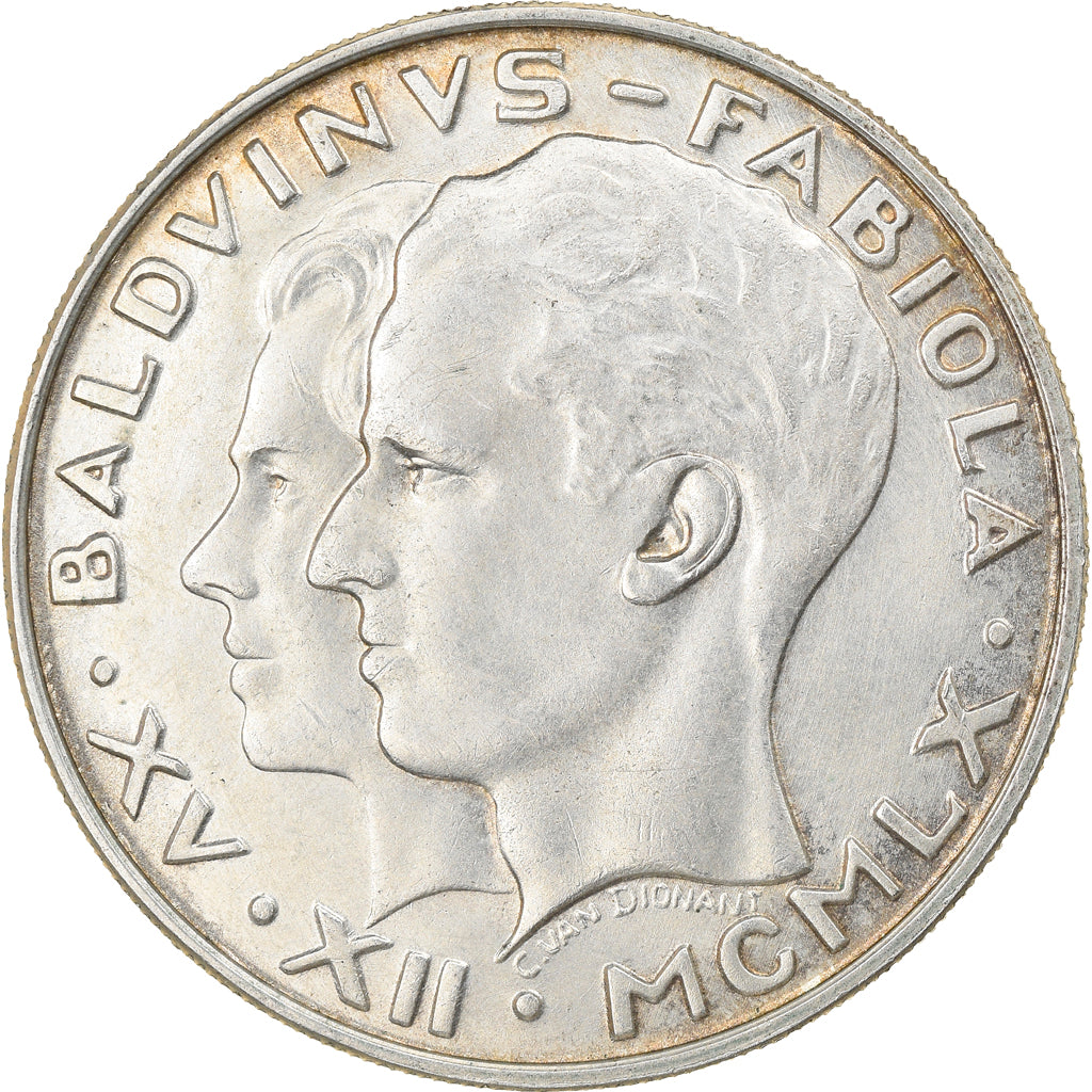 Moneta, Belgio, 50 Francs, 50 Frank, 1960, Brussels, SPL-, Argento, KM:152.1