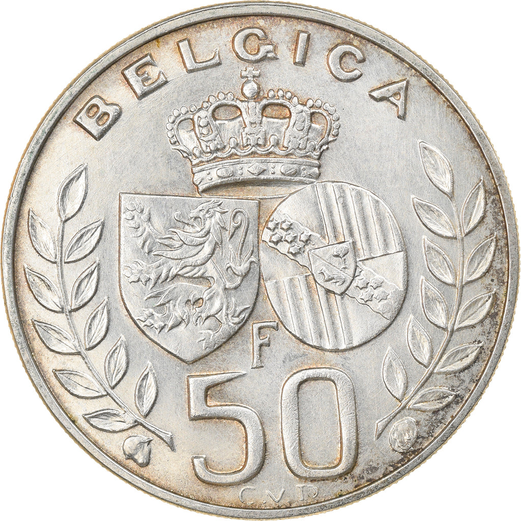 Moneta, Belgio, 50 Francs, 50 Frank, 1960, Brussels, SPL-, Argento, KM:152.1