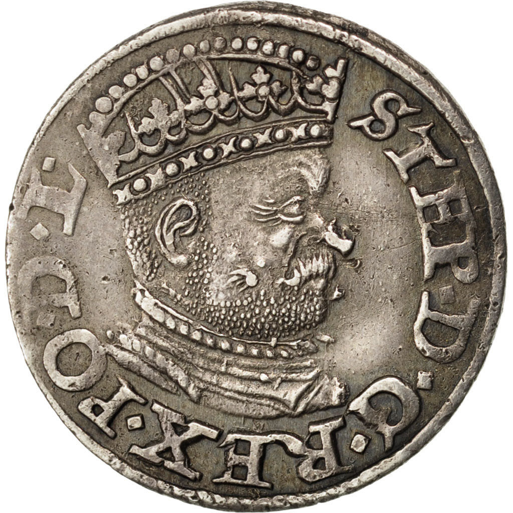 Poland, 3 Gros, 1586, EF(40-45), Silver, 2.15