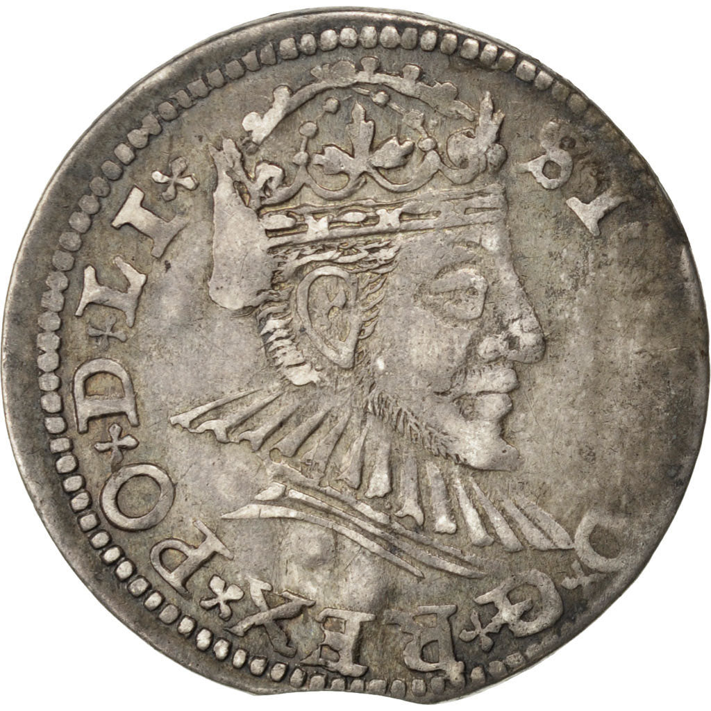 Pologne, Livonie, Sigismond III, 3 Gros 1590