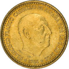 Moneda, España, Francisco Franco, caudillo, Peseta, 1968, MBC+, Aluminio -