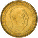 Monnaie, Espagne, Francisco Franco, caudillo, Peseta, 1968, TTB+
