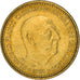 Moneta, Hiszpania, Francisco Franco, caudillo, Peseta, 1968, AU(50-53)