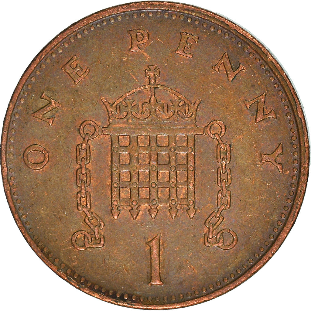 Coin, Great Britain, Elizabeth II, Penny, 1992, EF(40-45), Bronze, KM:935