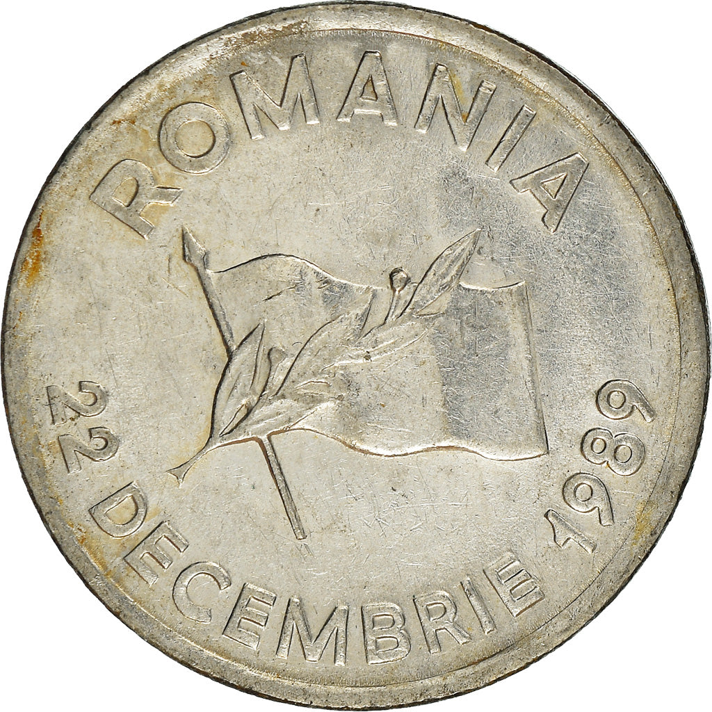 Moneda, Rumanía, 10 Lei, 1992, BC+, Níquel recubierto de acero, KM:108