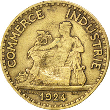 FRANCE, Chambre de commerce, 50 Centimes, 1924, KM #884, VF(30-35),...