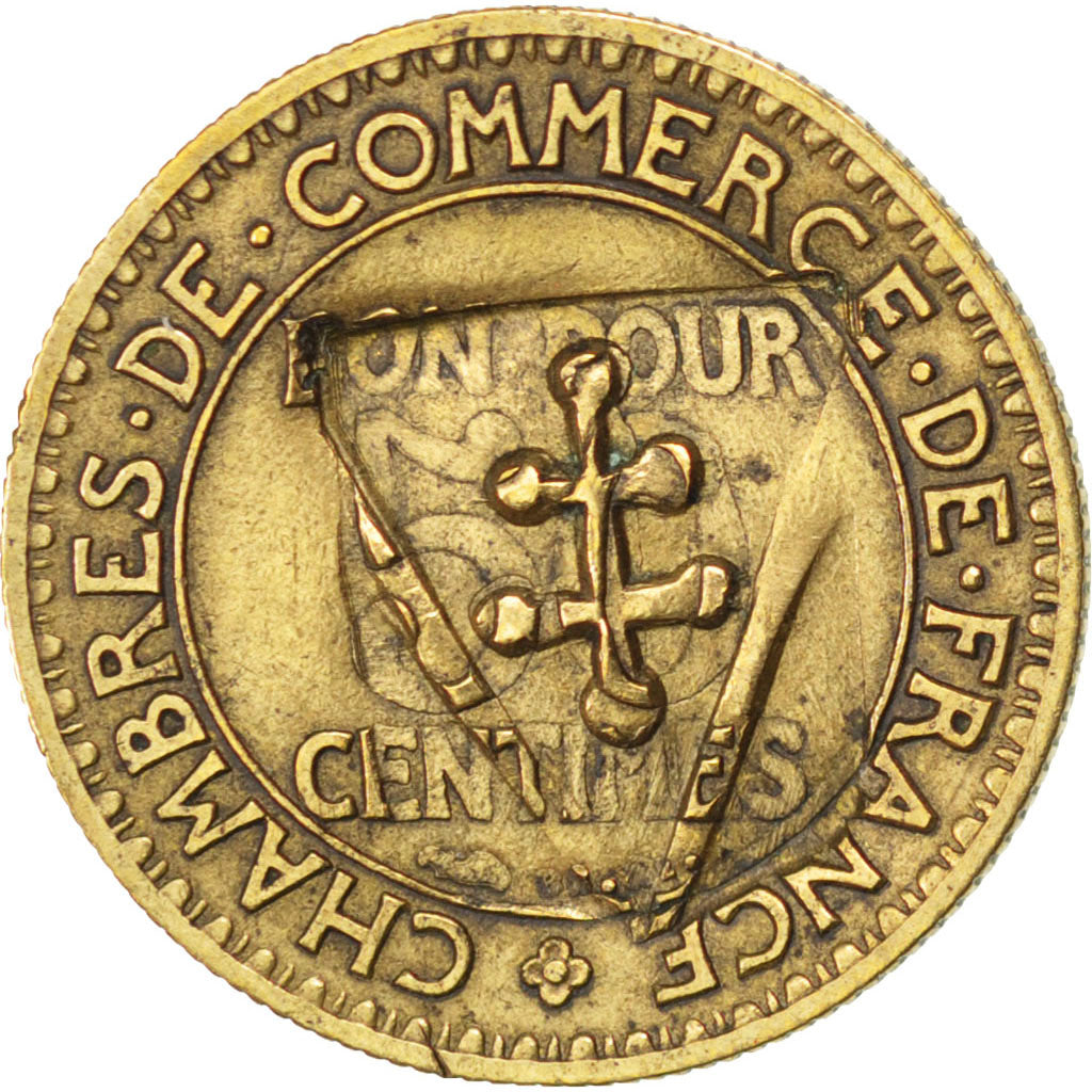 FRANCE, Chambre de commerce, 50 Centimes, 1924, KM #884, VF(30-35),...
